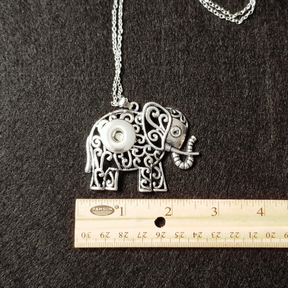 ELEPHANT SNAP NECKLACE big 18MM Ginger Snap Chain - Picture 6 of 7